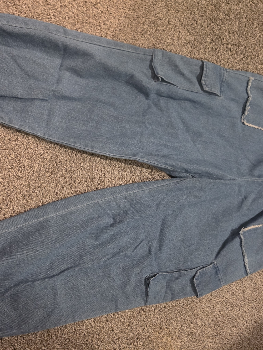Trendy boutique Light Blue Cargo Track Joggers